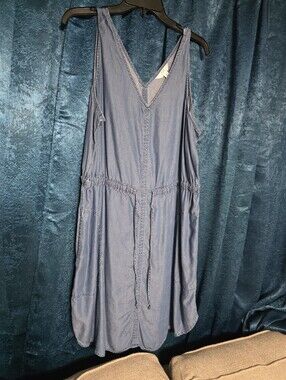 Time and Tru Light Blue Chambray Dress